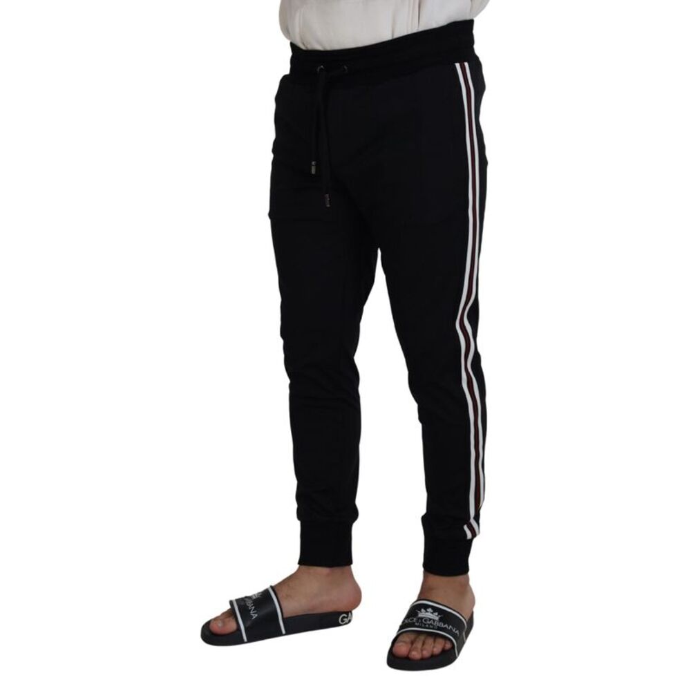 Dolce & Gabbana Black DG Print Mens Jogger Men's Pants - Picture 2 of 6